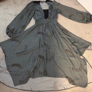 Chic Gray Long Sleeve Dress designed by Grade & Gather